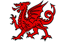 Väggschabloner med drakar - Drake av Wales