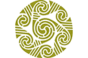 Sapluunat pyöreillä koristeilla - Kelttiympyrä 127