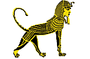 Schabloner i egyptisk stil - Sphinx