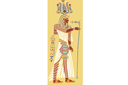 Sapluunat Egyptin taiteen kanssa - faaraon Seti