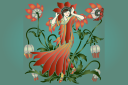 Mosaiikki sabluunat - Anemone tyttö
