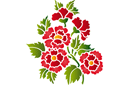 Sabluunat kukkien piirtämiseen - Kukka koristekimppu 031a