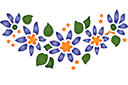 Stenciler olika motiv blommor - Motiv från Wildflower 040