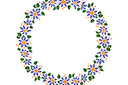 ympyrä-muotoiset ornamentit  - Luonnonkasvit-rengas 040