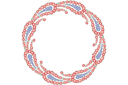 Sapluunat pyöreillä koristeilla - Kasmirkuviointi - isoympyrä 169 
