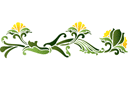 Бордюры с растениями - Желтые цветы 38c