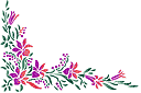 Sabluunat kukkien piirtämiseen - liljakulma