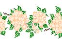 Stenciler olika motiv blommor - Stora krysantemum B