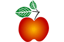 Stenciler frukter - Apple 1