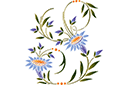 Stenciler olika motiv blommor - Motiv av blåklockor 93