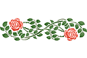 Ruusut sablonit - Ruusun kuvio 205