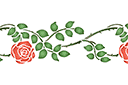 Ruusut sablonit - Ruusun boordinauha 205