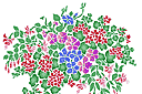 Schabloner på trädgårdstema - Sommarblommor