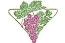 Stenciler frukter - Grape loop