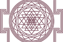 Sabluunat intialaisia motiiveja - Shri Yantra