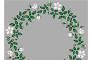 Sapluunat pyöreillä koristeilla - Valkoinen ruusunmarja - rengas