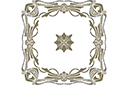ympyrä-muotoiset ornamentit  - Keskikuvio moderni