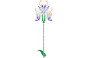Stora schabloner, såsom väggdekor - Stora Iris