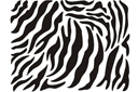 Ritmallar schabloner djur - Zebra hud