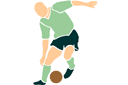Mönsterschabloner - Fotbollsspelare 2