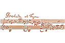 Schabloner noter och musikinstrument - Sheet Bach