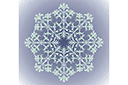 ympyrä-muotoiset ornamentit  - Pitsimedaljonki