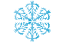 Talvi sapluunat - lumihiutale XXIV