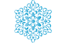 Vinterschabloner - Snowflake XX
