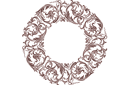 Sapluunat pyöreillä koristeilla - Klassinen ympyrä 14