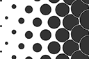 Schabloner Abstraktioner och geometriska illusioner - Lutning med punkter 01a