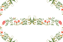 Renässans mönsterschabloner - Dubbel blomstermotiv 29