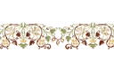 Klassikko ornamenttien tapettiboordi - Renesanssi boordi 43