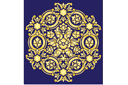 ympyrä-muotoiset ornamentit  - renessanssi rusetti