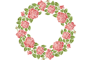 Ruusut sablonit - Ympyrä ruusuista 13