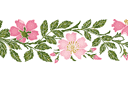 Ruusut sablonit - villiruusu
