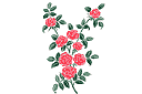 Ruusut sablonit - kerrannainen ruusu