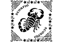 Zodiakki sapluunat - Skorpioni kehyksessä