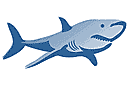 Marinschabloner - Shark 2