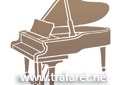 Schabloner noter och musikinstrument - Piano