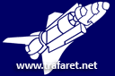 Sablonit avaruuskohtauksia - avaruusalus Shuttle