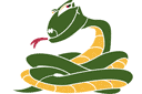 Eläinten maalaussapluunoita - Viekas käärme