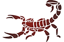 Eläinten maalaussapluunoita - Skorpioni