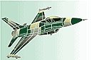 Kulkuvälineet sabluunat - hävittäjä F16