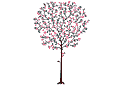 Sapluunat puiden piirtämiseen - kirsikkapuu