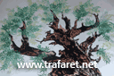 Väggschabloner med träderna - Den gamla olivträdet