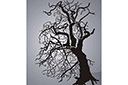 Sapluunat puiden piirtämiseen - Talvinen puu 