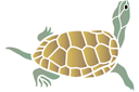 Ritmallar schabloner djur - Sköldpadda 04