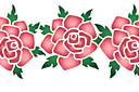 Ruusut sablonit - Ruusu 1B