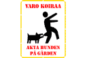 Symboler, marken och logotyper - Varning för hunden 01a