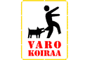 Symboler, marken och logotyper - Varning för hunden 01b